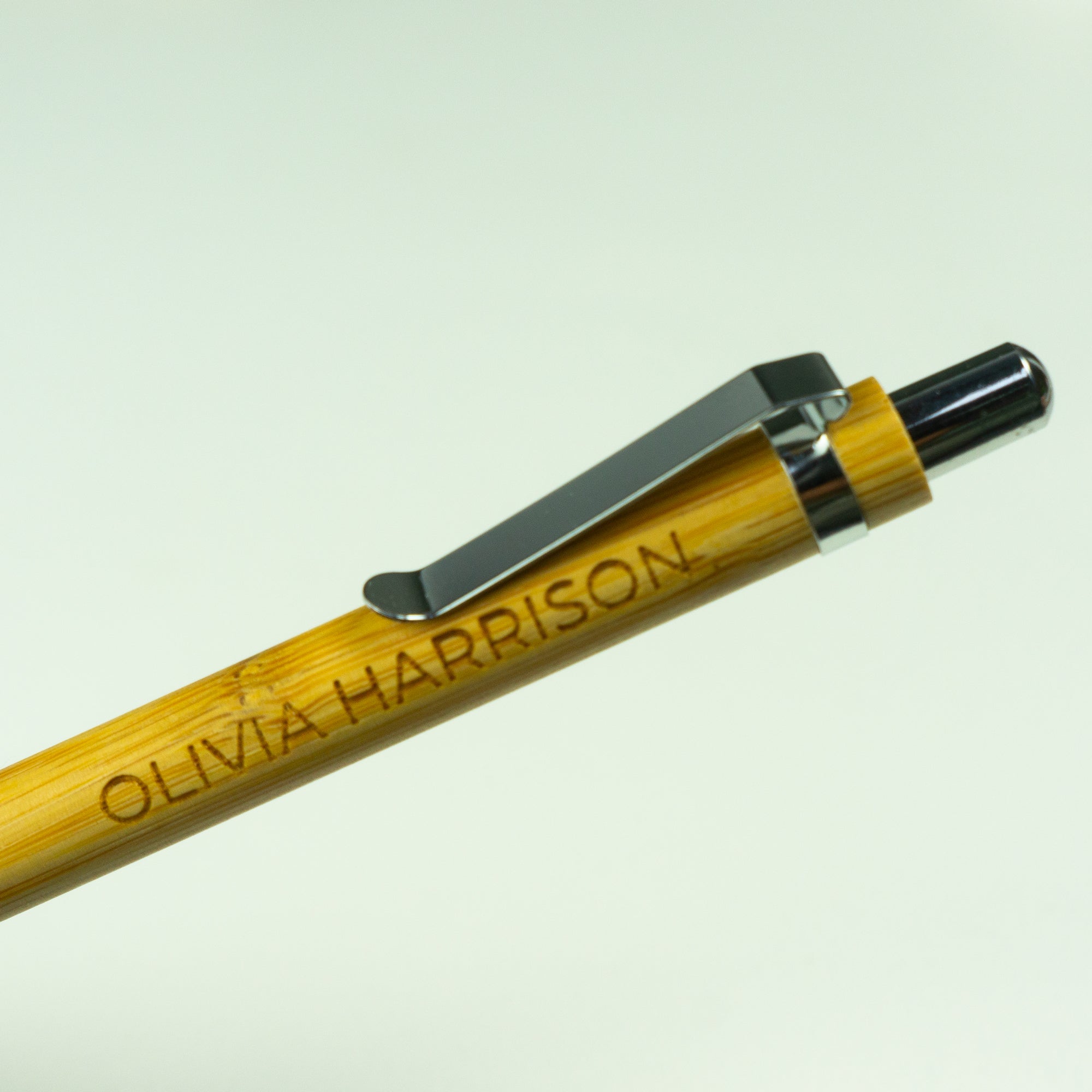 Personalised bamboo ball point pen