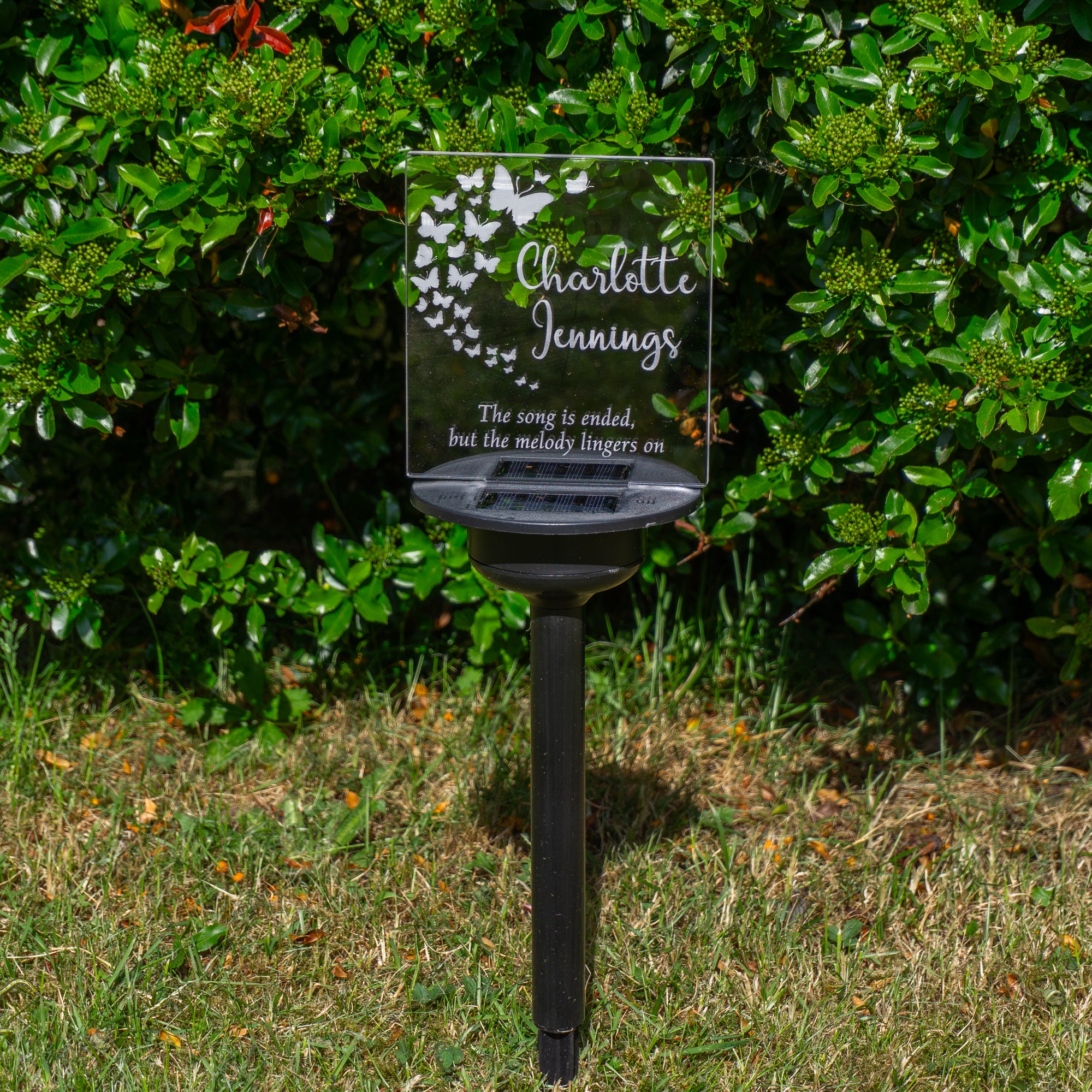Sorry for your loss memorial gift Personalised light up LED garden decoration