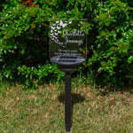 Sorry for your loss memorial gift Personalised light up LED garden decoration