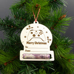 4x Christmas tree cash tree decorations. Wooden money gifting holders