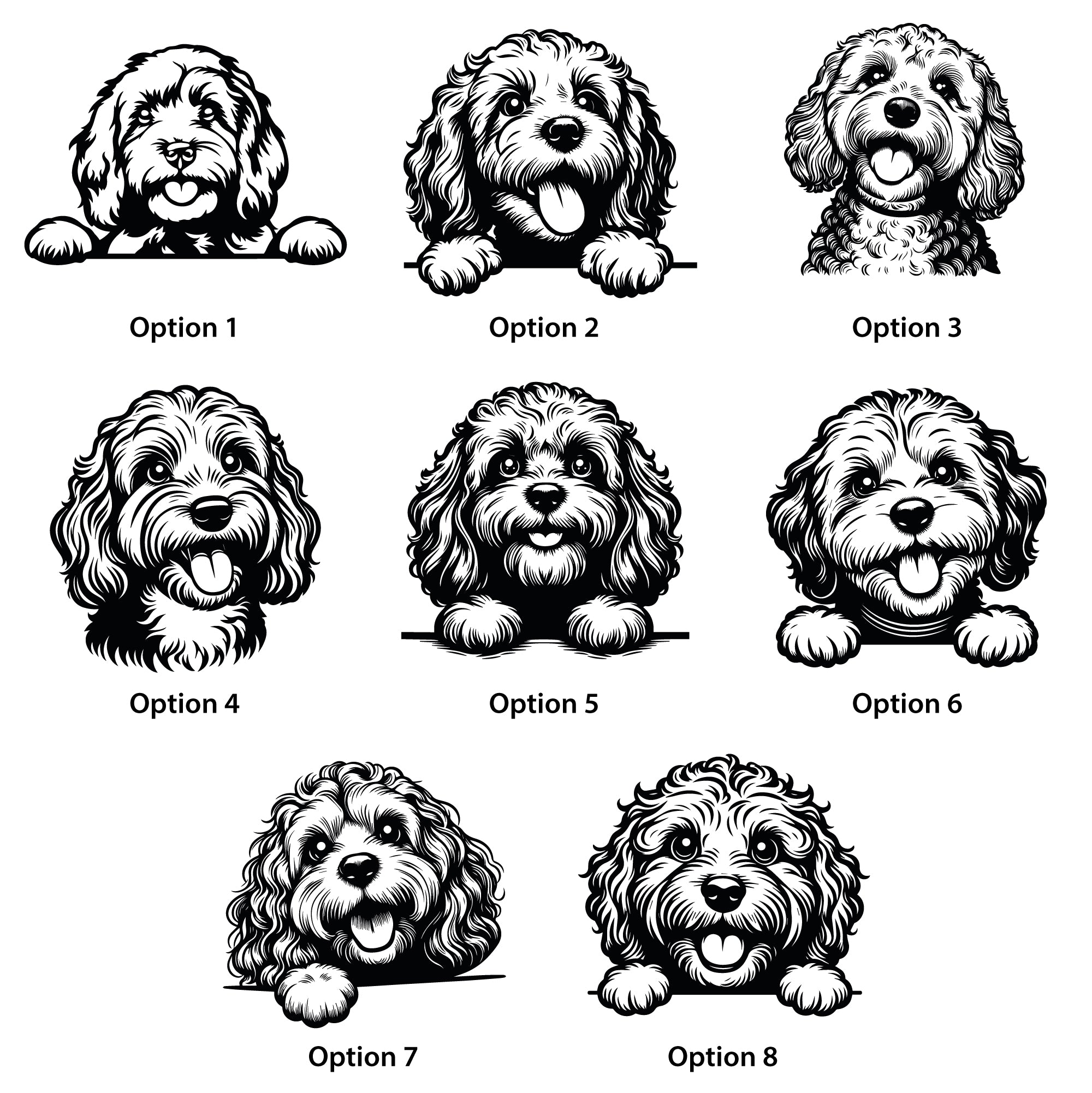 Personalised Cockapoo Dog Treat Jar | Spaniel Cross