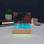 Multi colour iridescent desk lamps