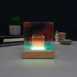 Multi colour iridescent desk lamps