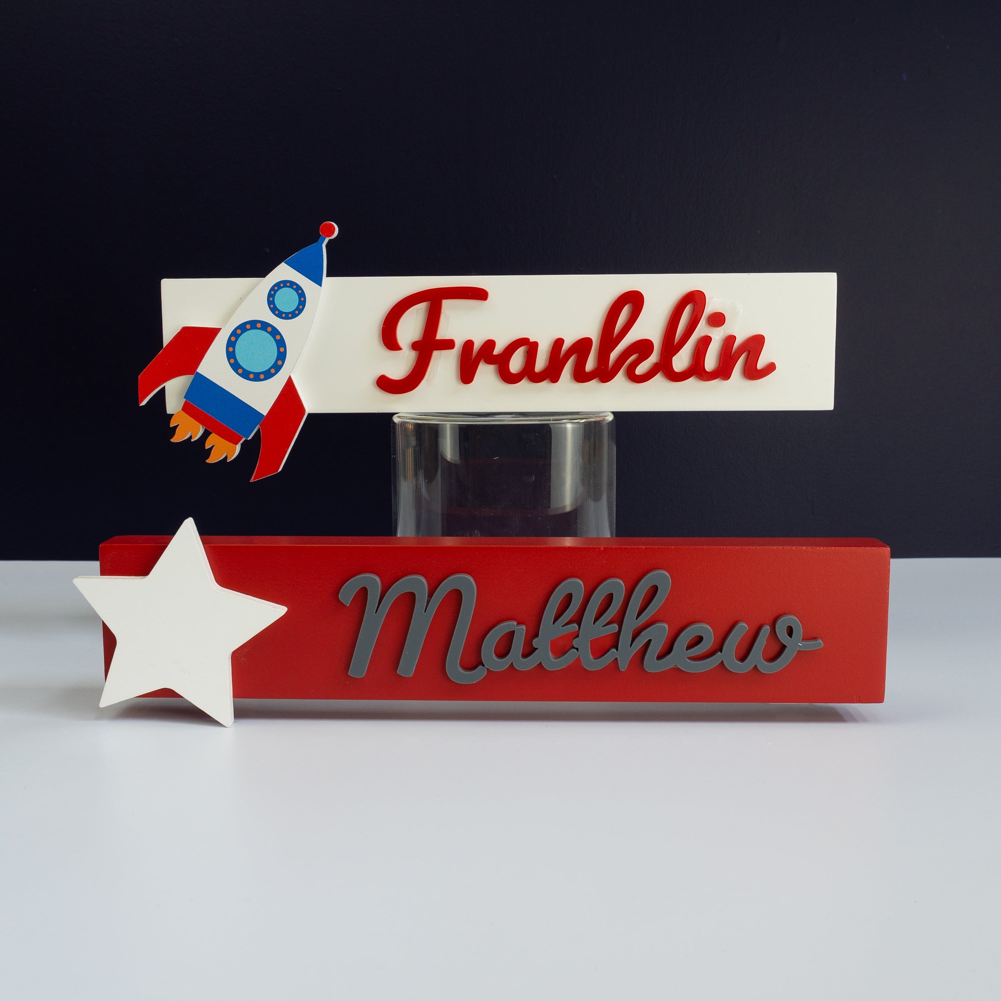 Personalised child's bedroom name plaque