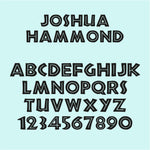Personalised child's dinosaur LED name plaque. Light up bedroom sign