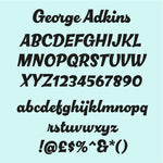 Personalised light up name plaque. Cheeky monkey LED sign