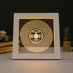 Personalised 21st birthday song lyric LED picture frame