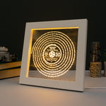 Personalised 30th birthday song lyric light up LED frame