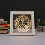 Wedding anniversary song lyric light up LED sign