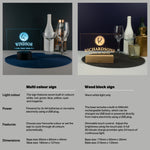 Personalised monogram LED sign. Home bar pub decoration