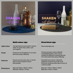 Personalised LED sign. Custom text light up decoration