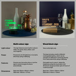 Personalised home bar LED street sign