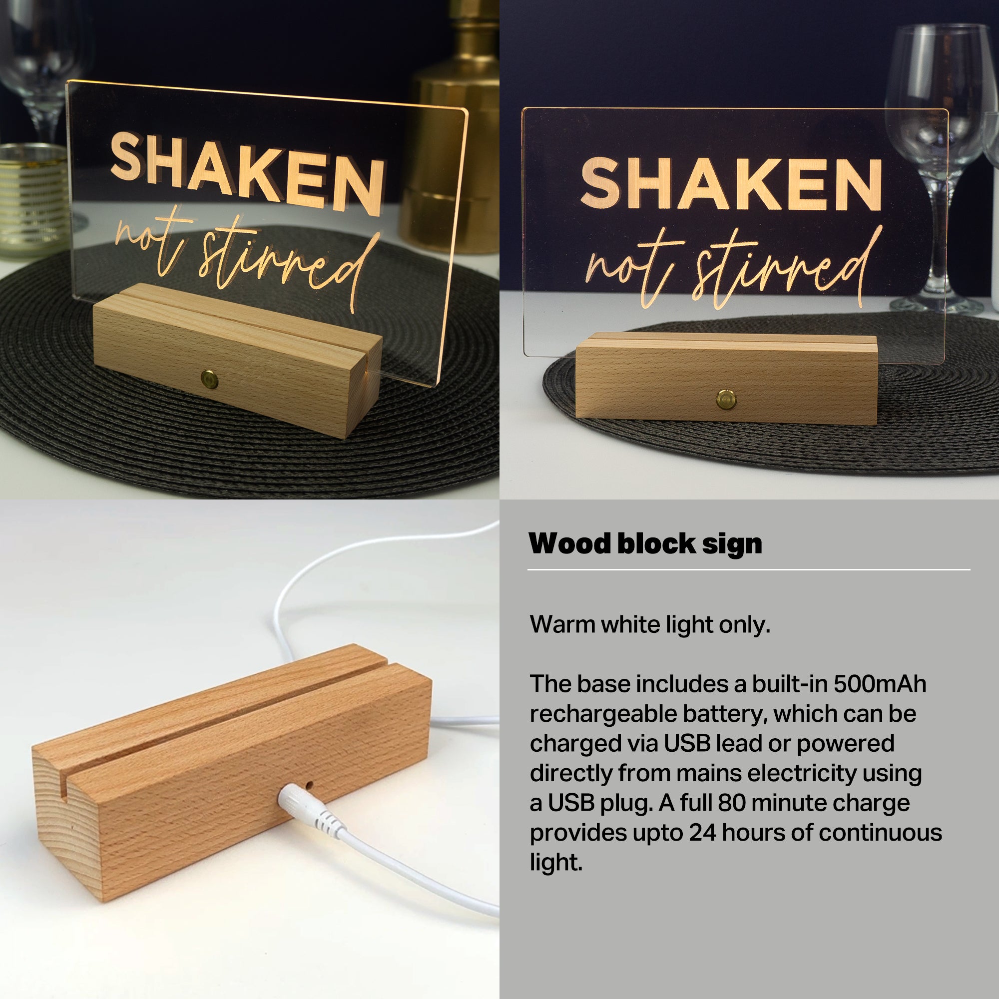 Personalised LED sign. Custom text light up decoration