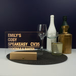 Personalised home bar LED street sign