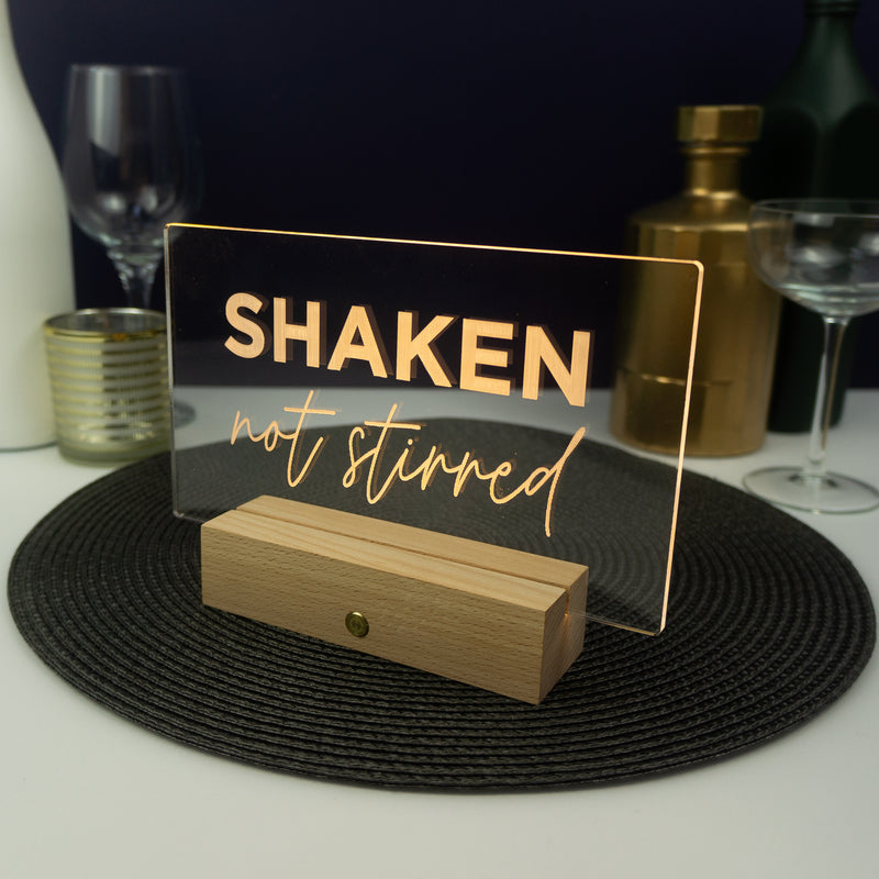 Personalised LED sign. Custom text light up decoration