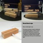 Personalised home bar LED street sign