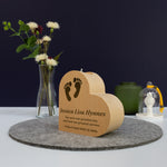 Baby infant loss memorial heart shaped candle