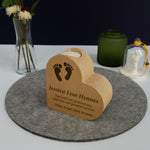 Baby infant loss memorial heart shaped candle