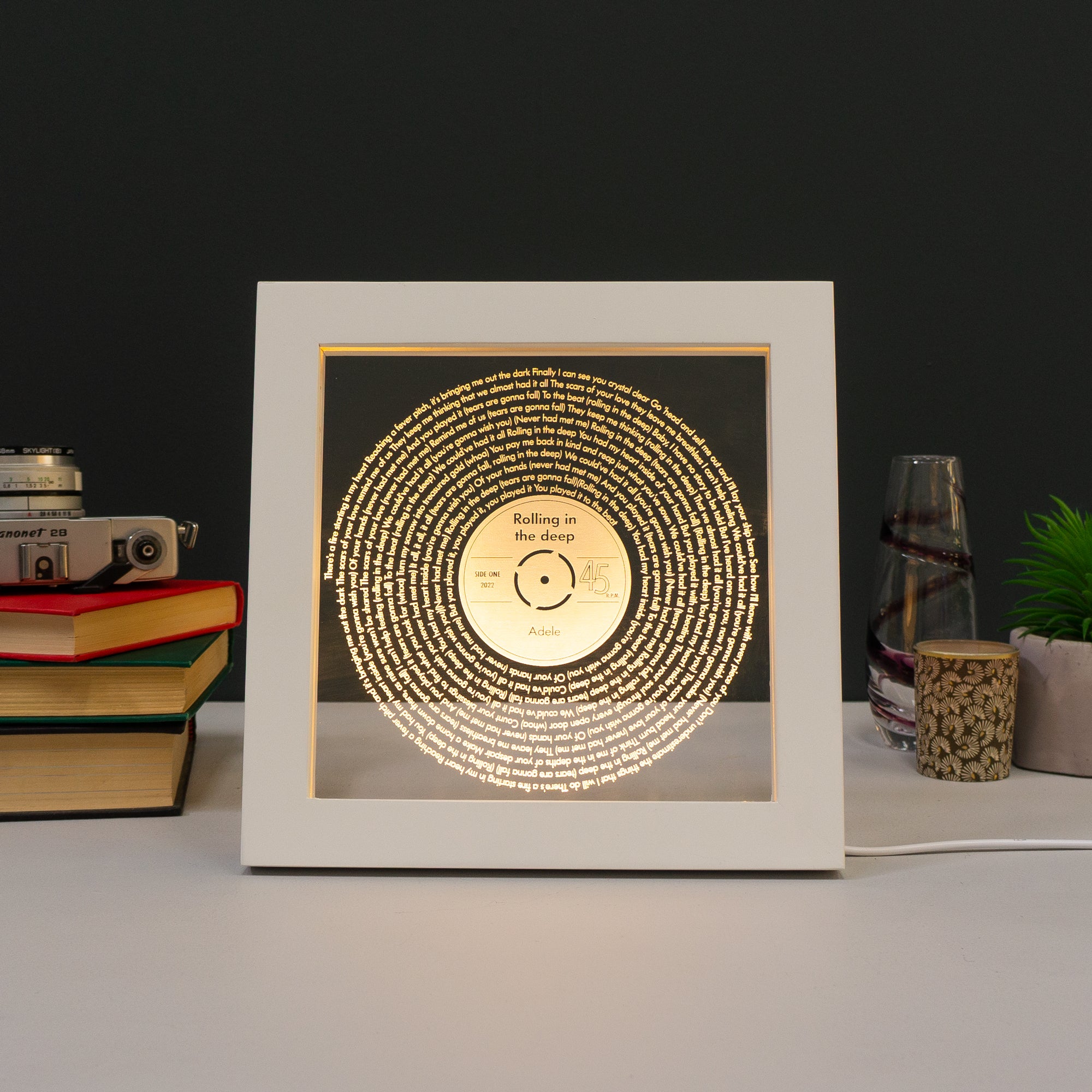 Personalised favourite song lyric LED sign