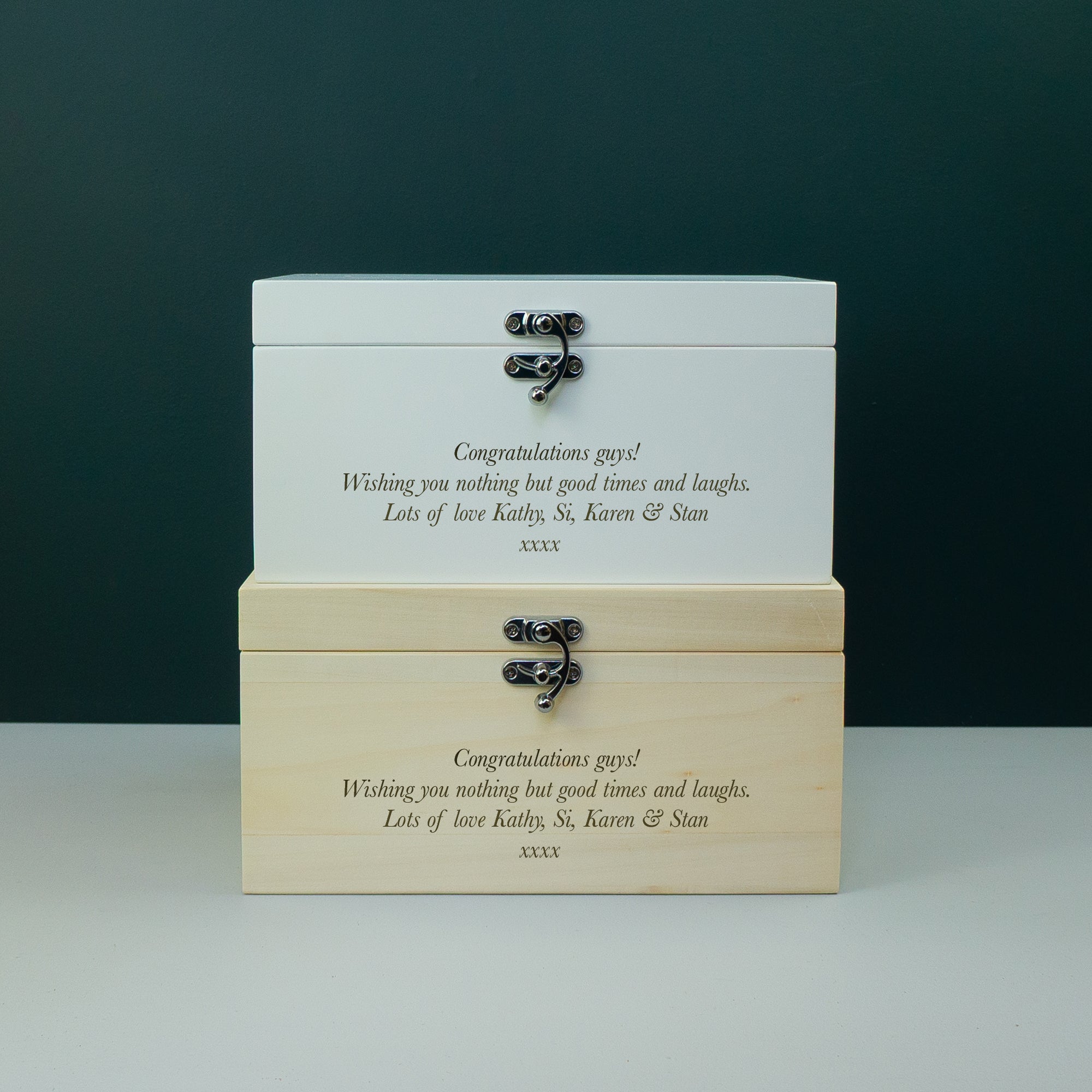 Gay couple wedding memory box gift LGBTQ+