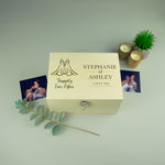 Lesbian gay couple wedding memory box gift LGBTQ+
