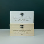 Lesbian gay couple wedding memory box gift LGBTQ+
