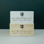 Personalised Mrs & Mrs wedding memory box LGBTQ+