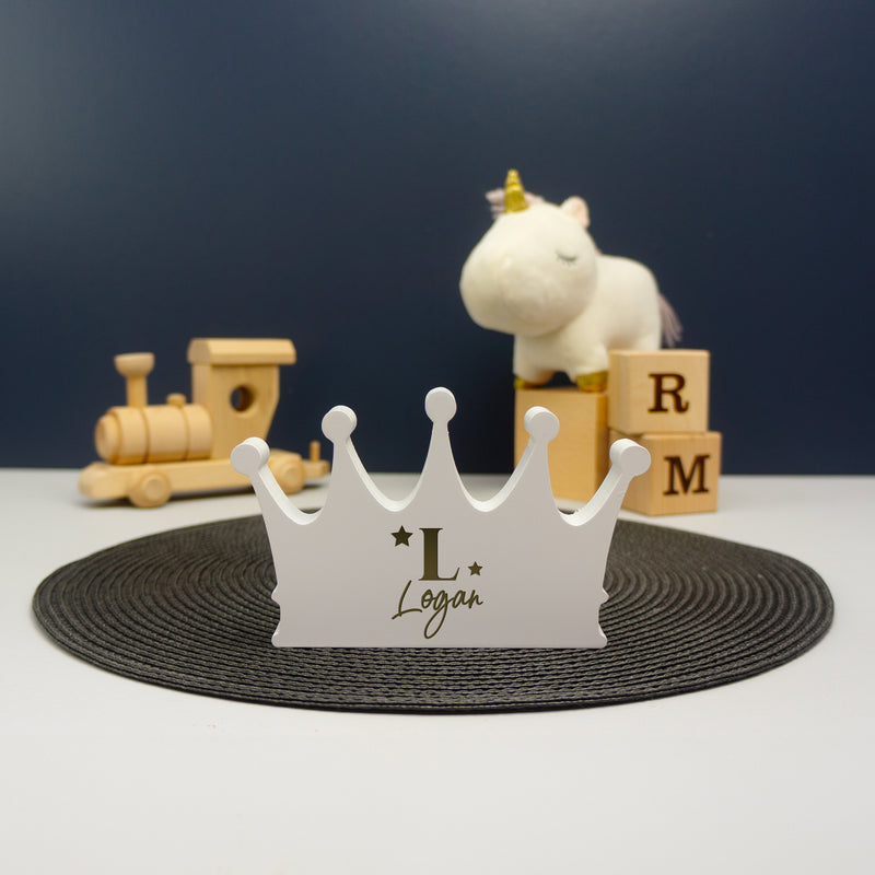 Custom engraved new baby name plaque