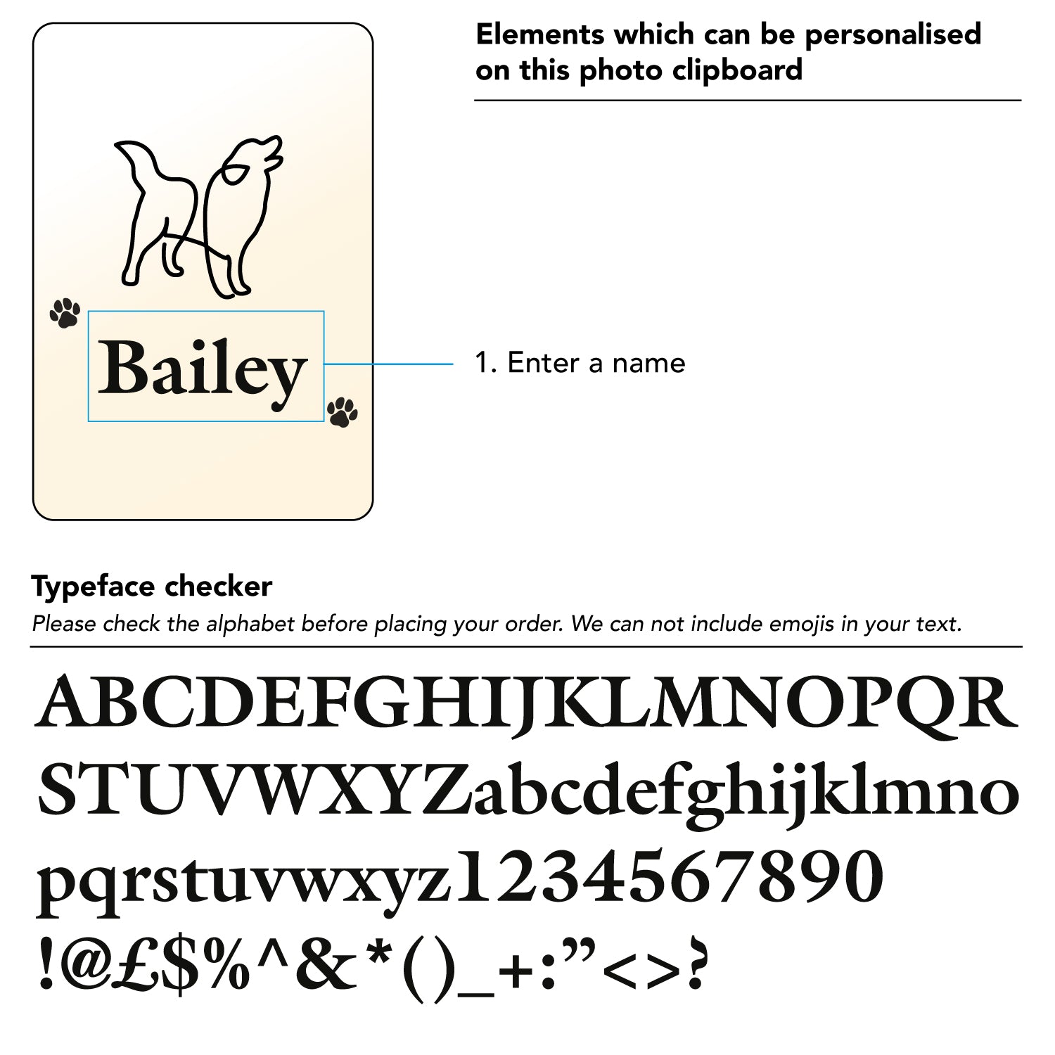 Personalised pet dog photo display stand. Custom made wooden photograph frame