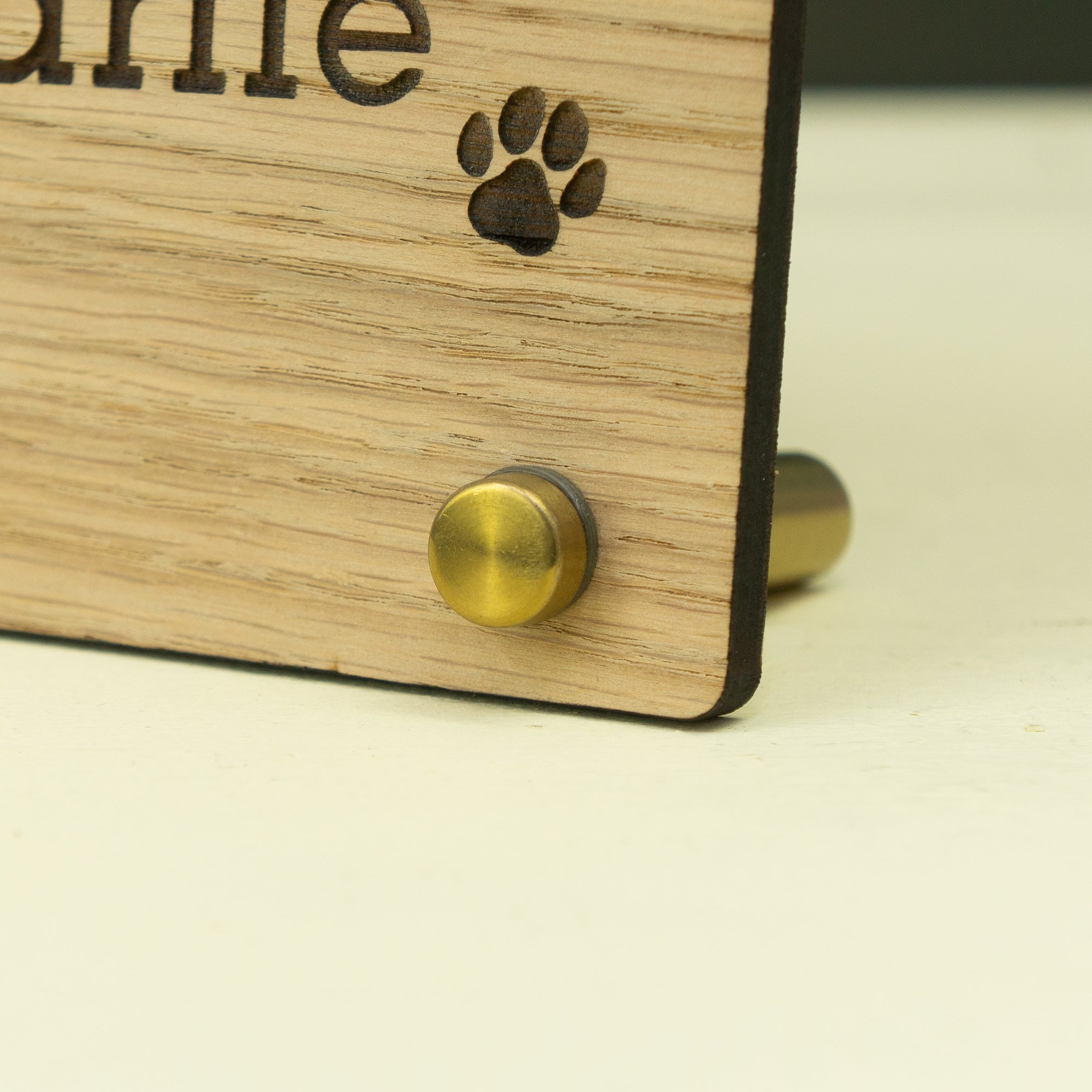 Personalised dog wooden photo frame. Custom made gift for dog owners