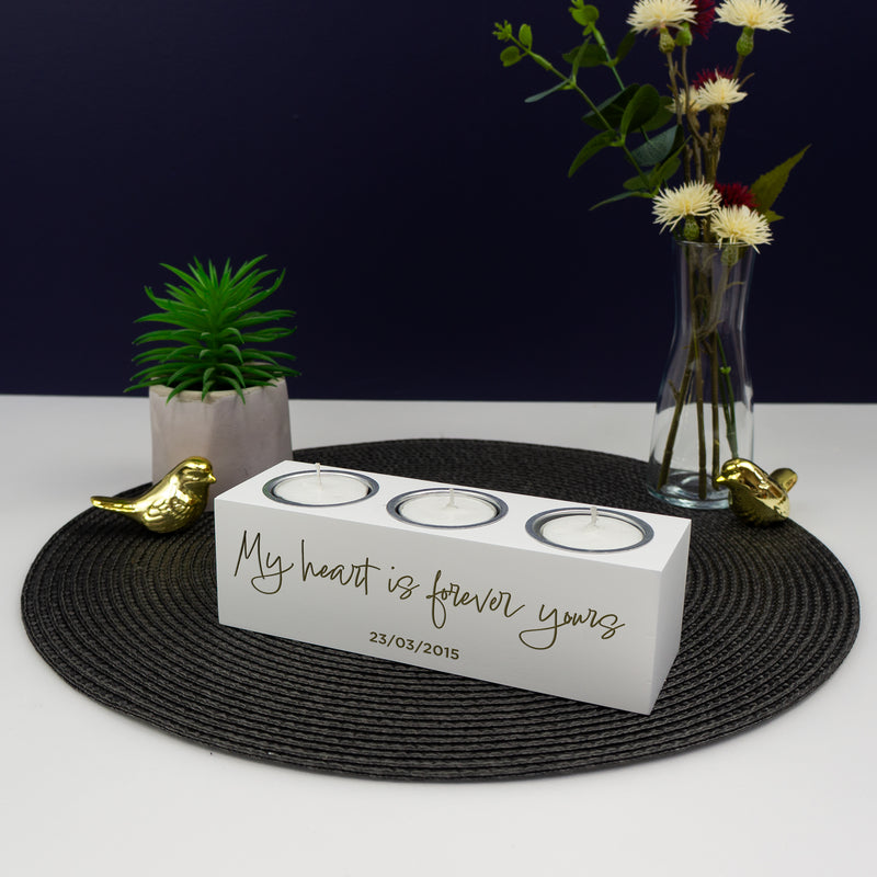 Personalised candle for couples