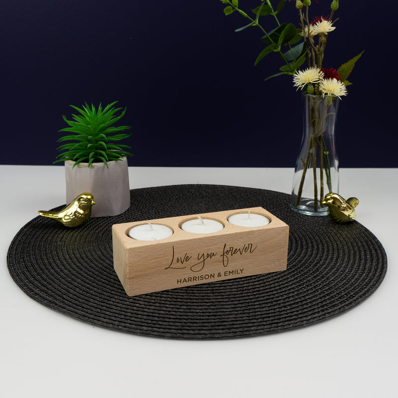 Personalised candle for couples