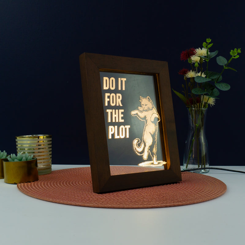 Decorative home funny pop art Do it for the plot. Light up LED framed sign