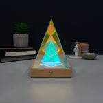 Multi colour iridescent desk lamps
