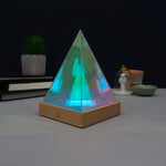 Multi colour iridescent desk lamps