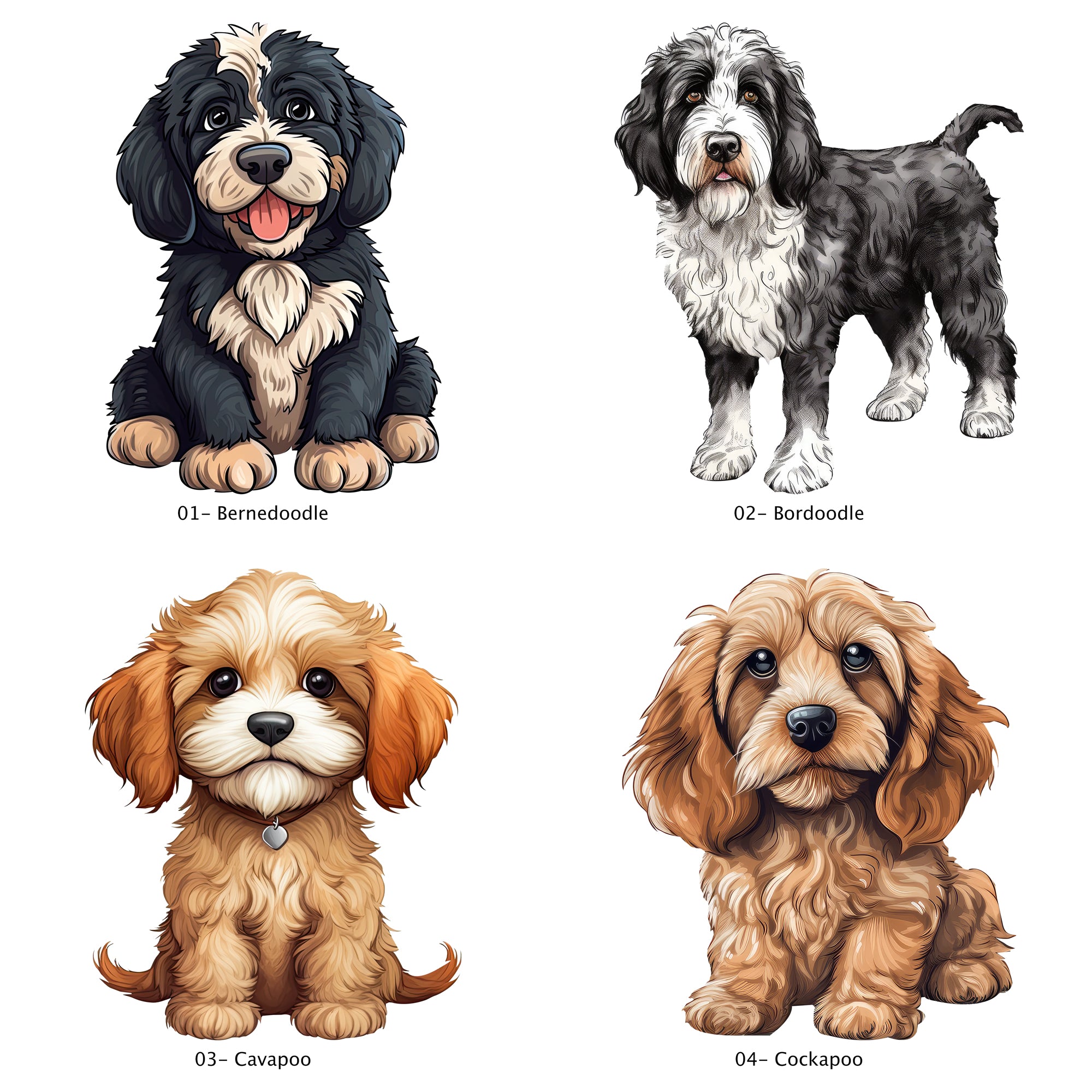 Personalised Doodle dog food jar