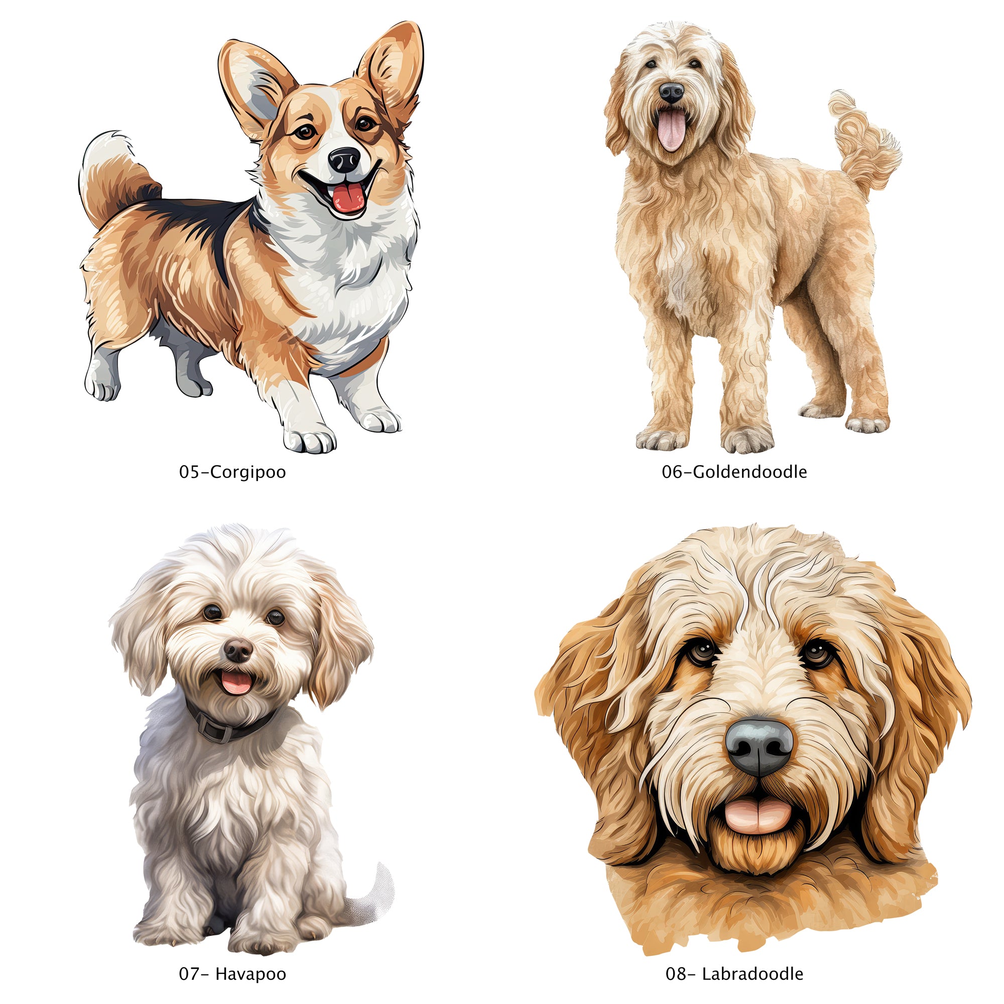Personalised Doodle dog food jar