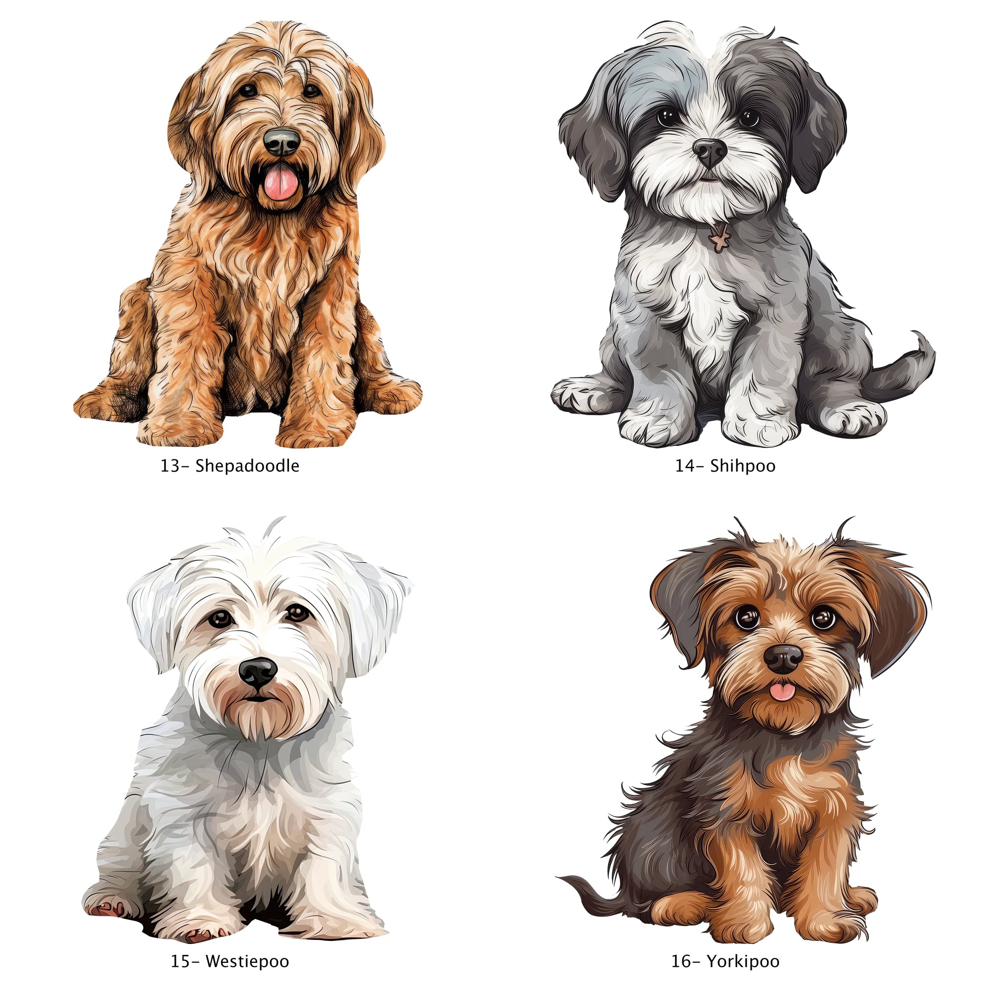 Personalised Doodle dog food jar