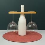 Personalised double wine glass holder