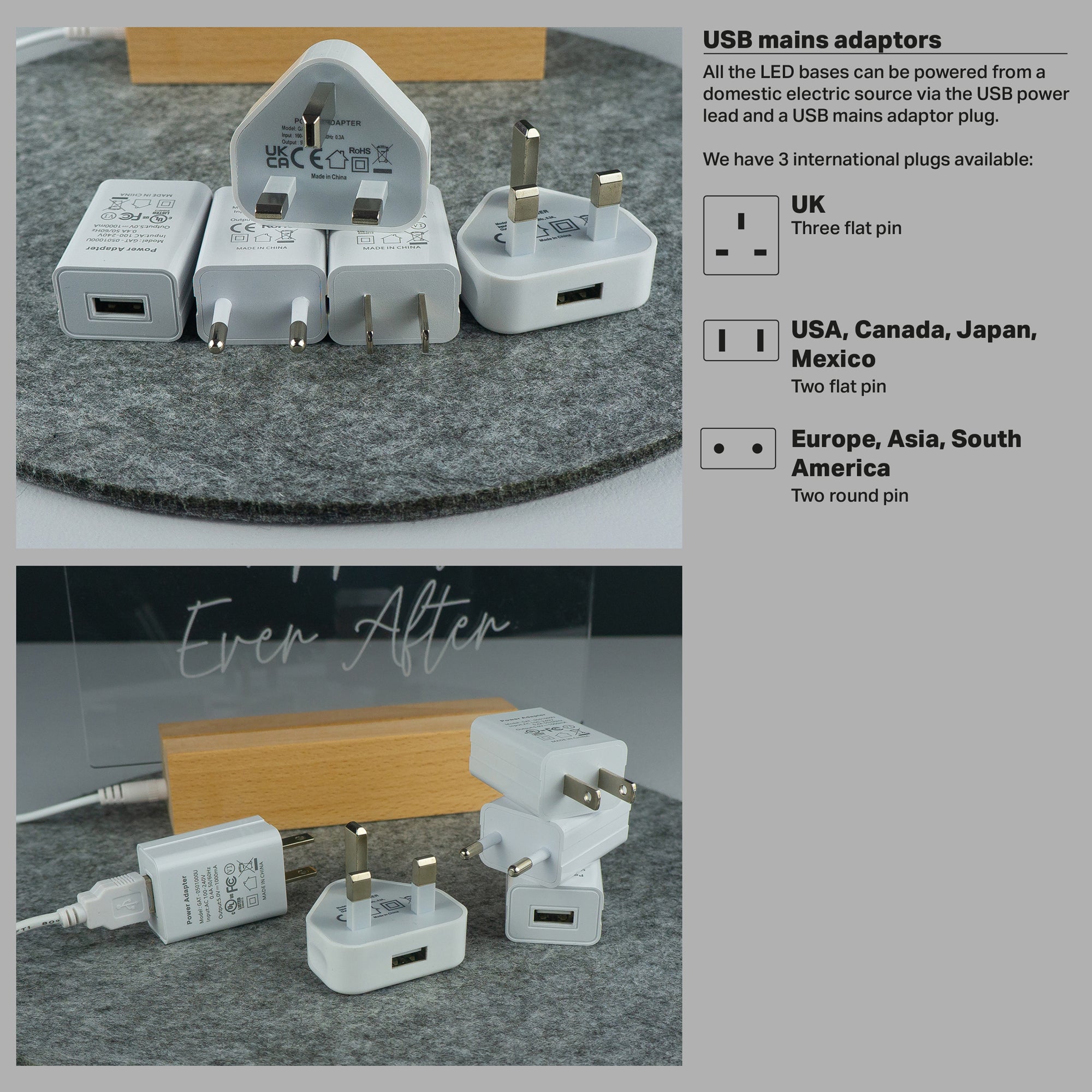 Personalised moon and star night light