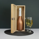 Personalised anniversary keepsake wine box