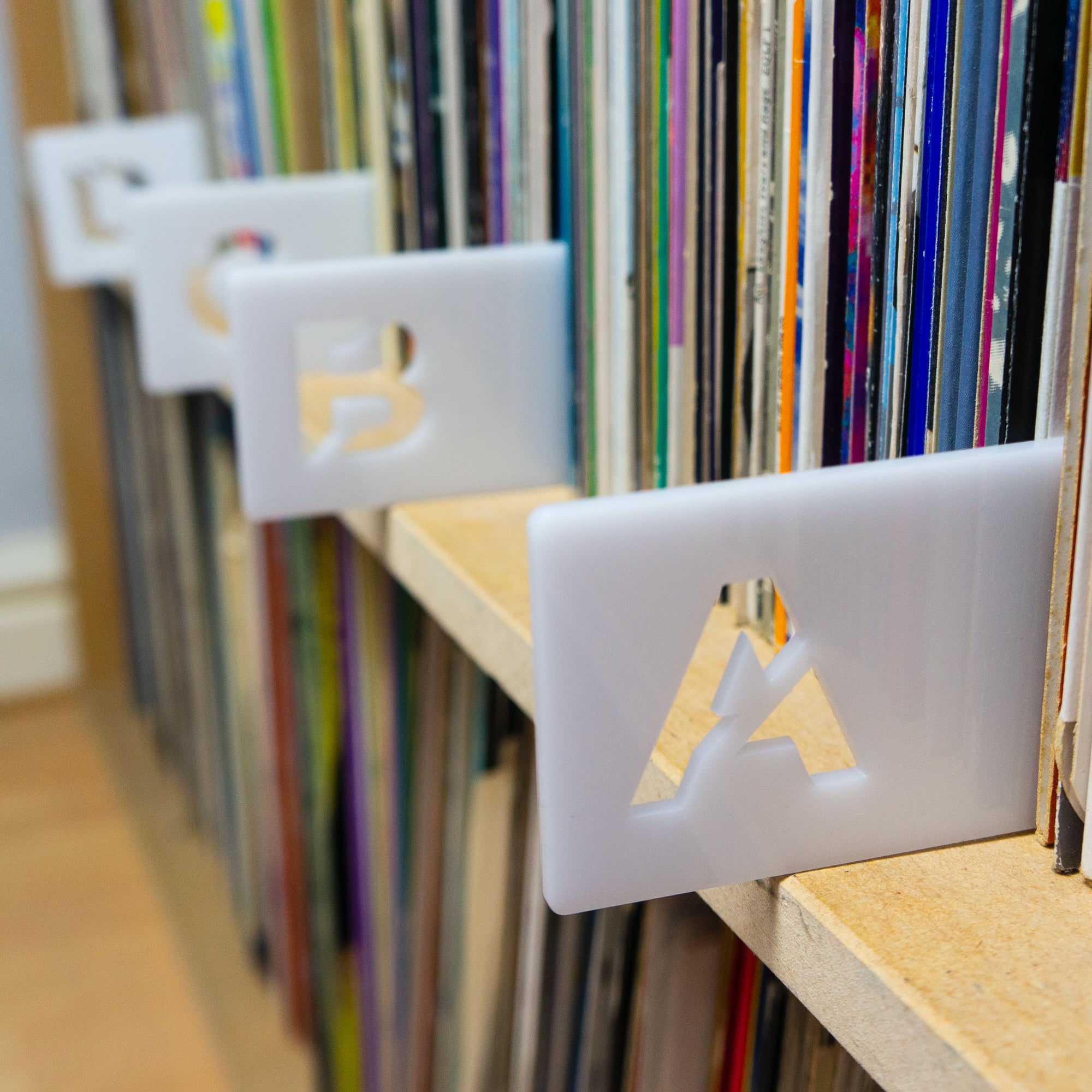 Full length vinyl record dividers