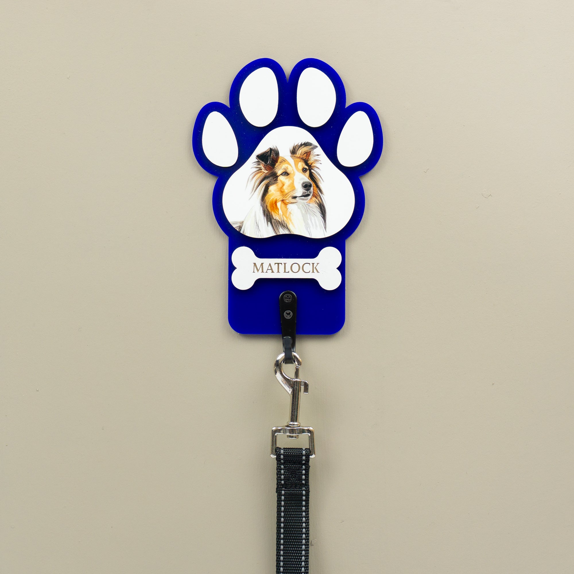 Personalised Dog Lead hanger