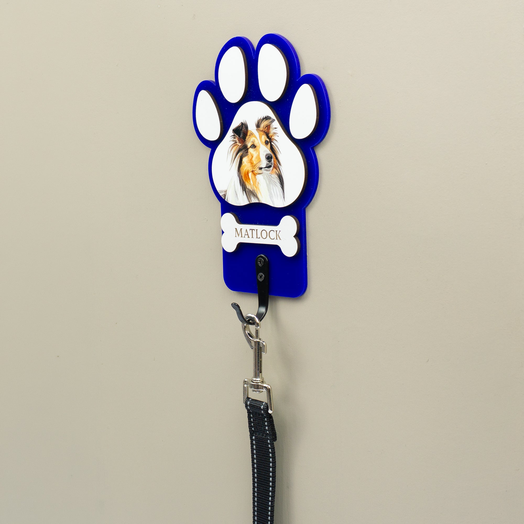 Personalised Dog Lead hanger