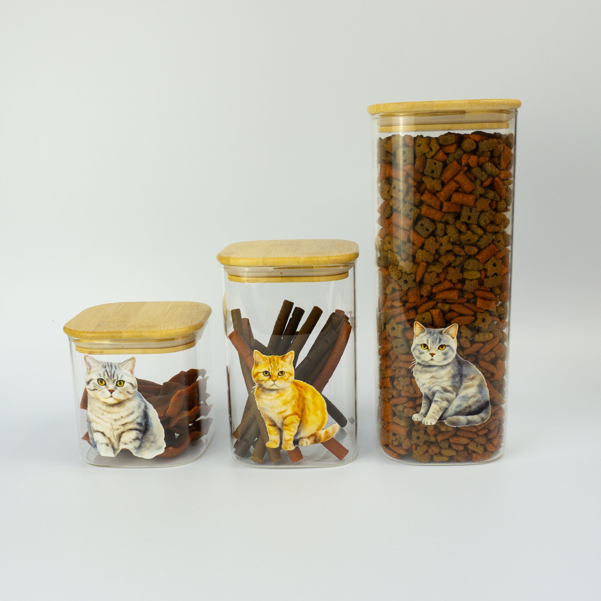 Personalised British Shorthair cat treat jar