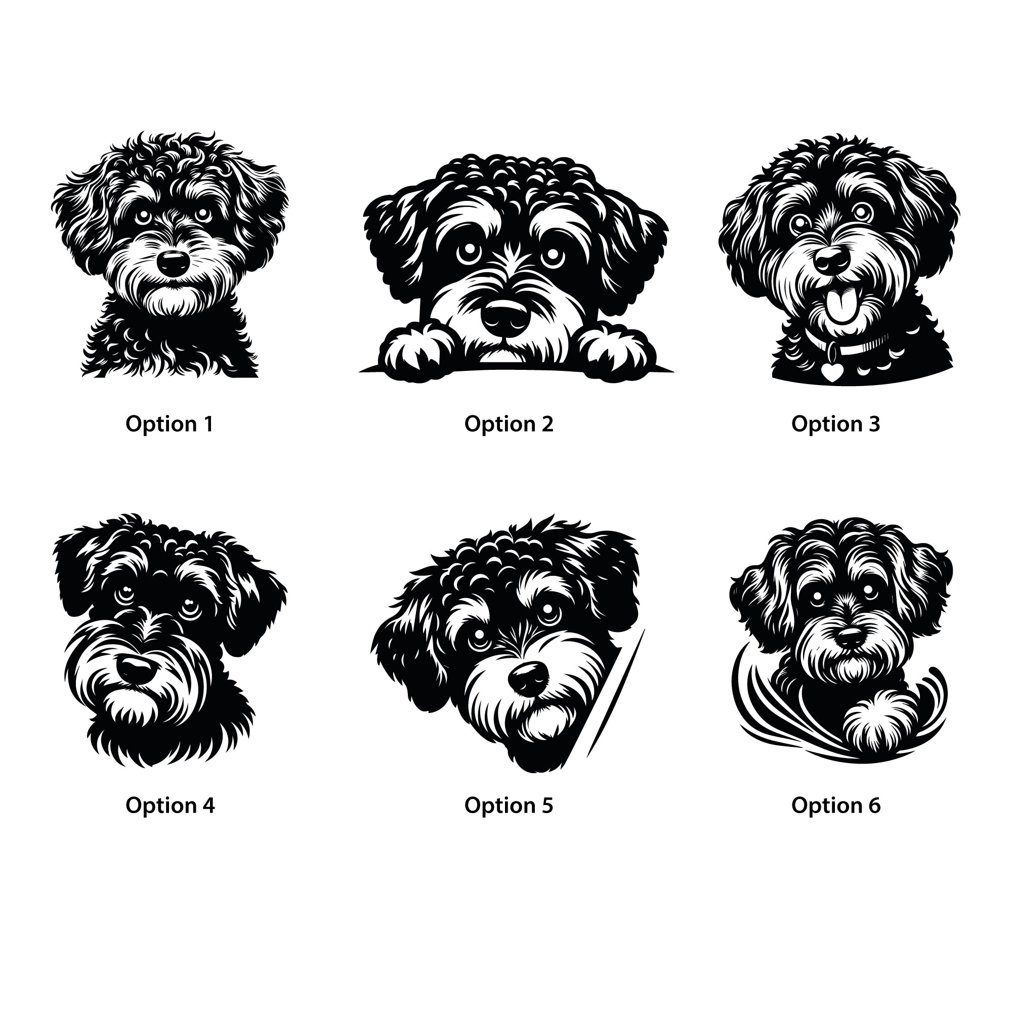 Personalised Schnoodle Dog Treat Jar | Schnauzer Cross Biscuit container