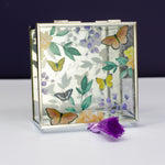 Personalised square glass trinket box