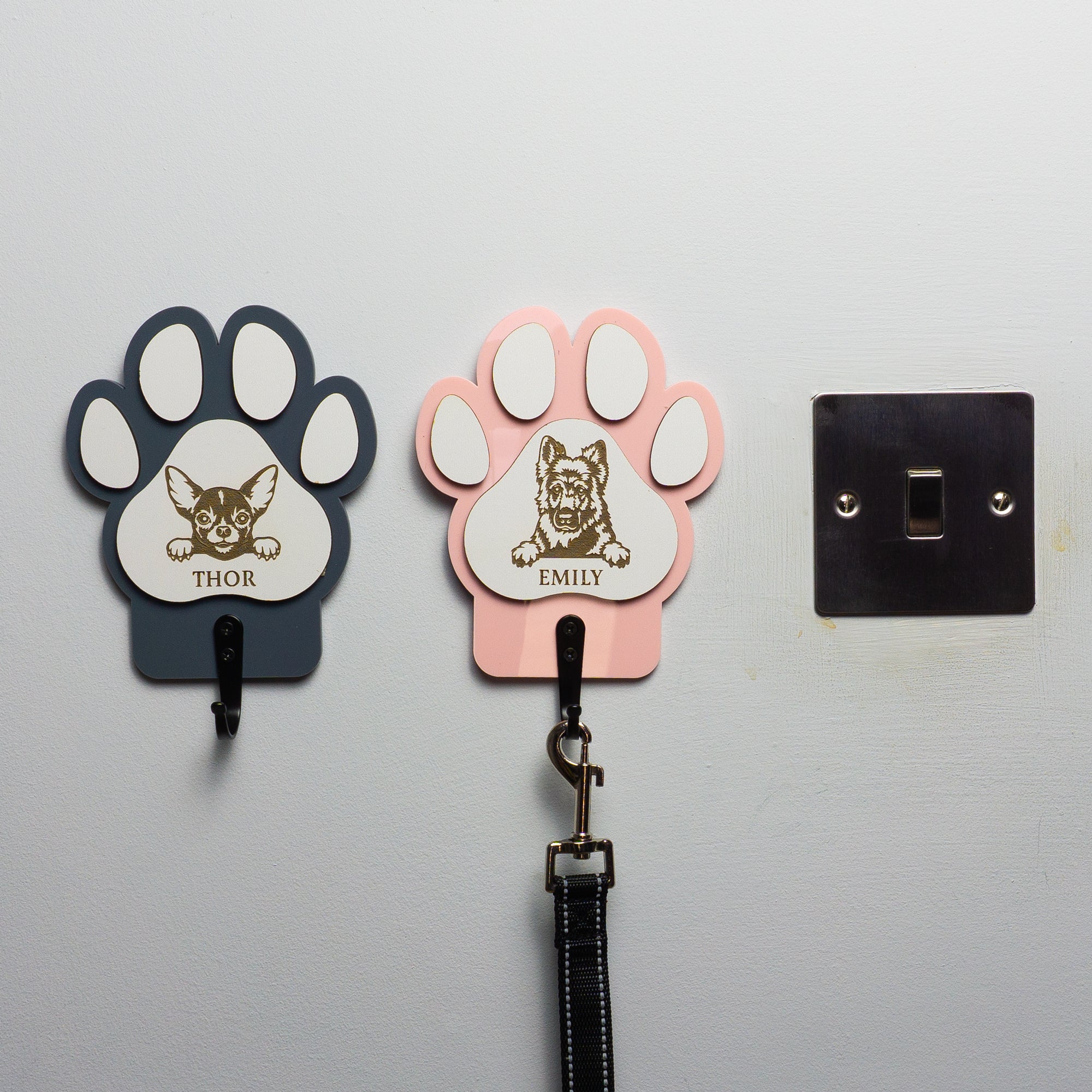 Personalised Dog Lead hanger