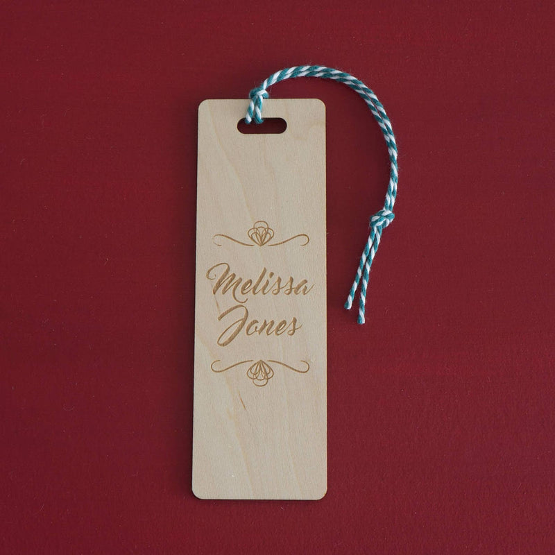 Cursive lettering bookmark