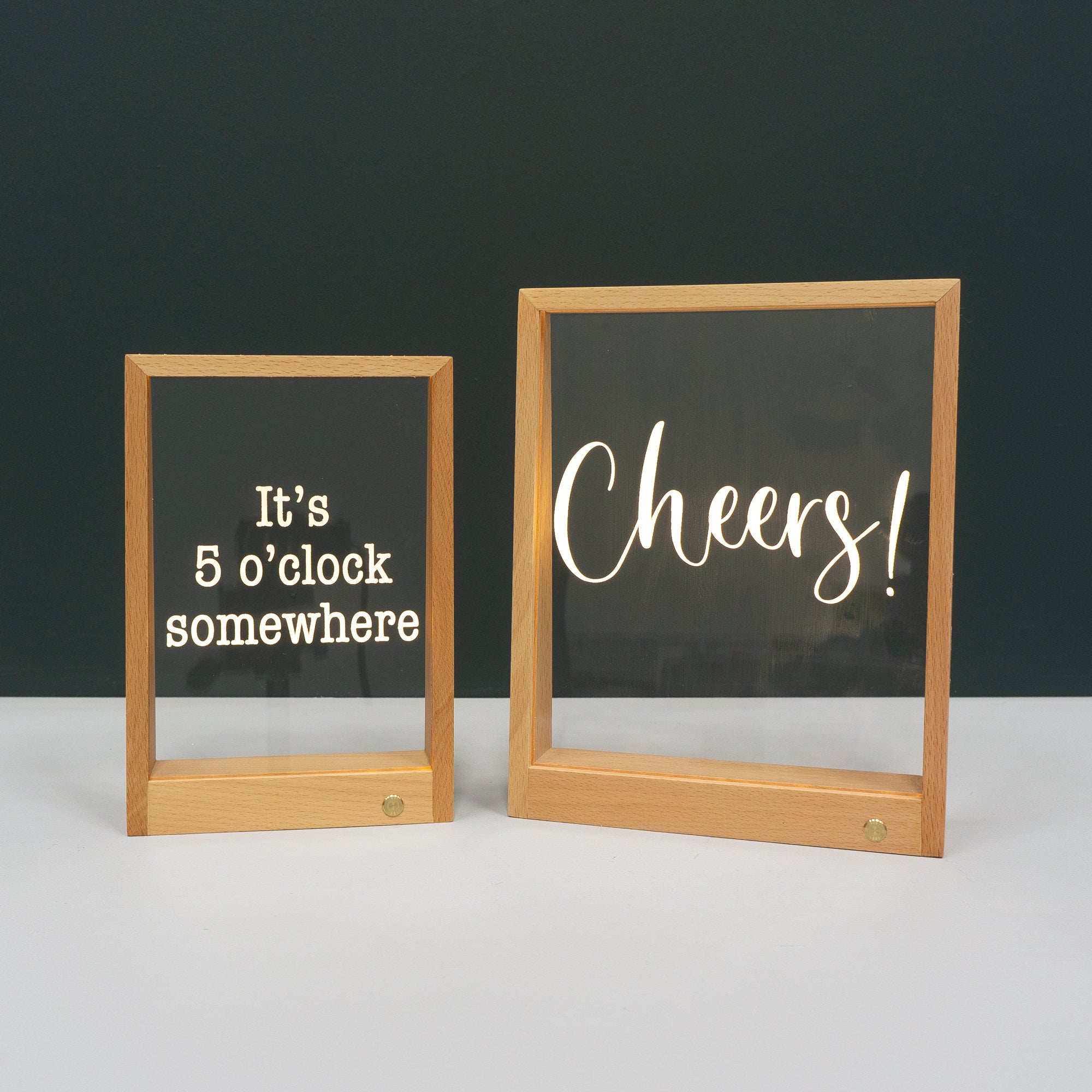 Wireless It's 5 o'clock somewhere light up LED quote sign